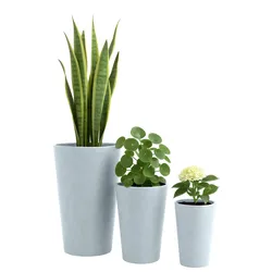 3er Set Pflanzkübel 3