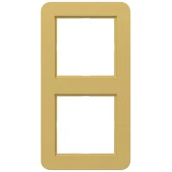 Hager WAD7200C08 Rahmen 2fach, C.1, gold, metallisch