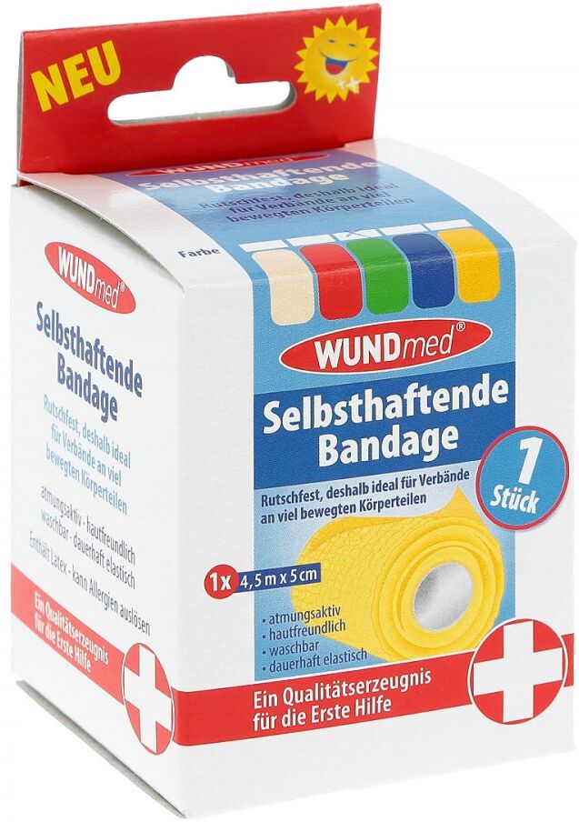 Bandage selbsthaftend 5 cmx4,5 m farb.sort.