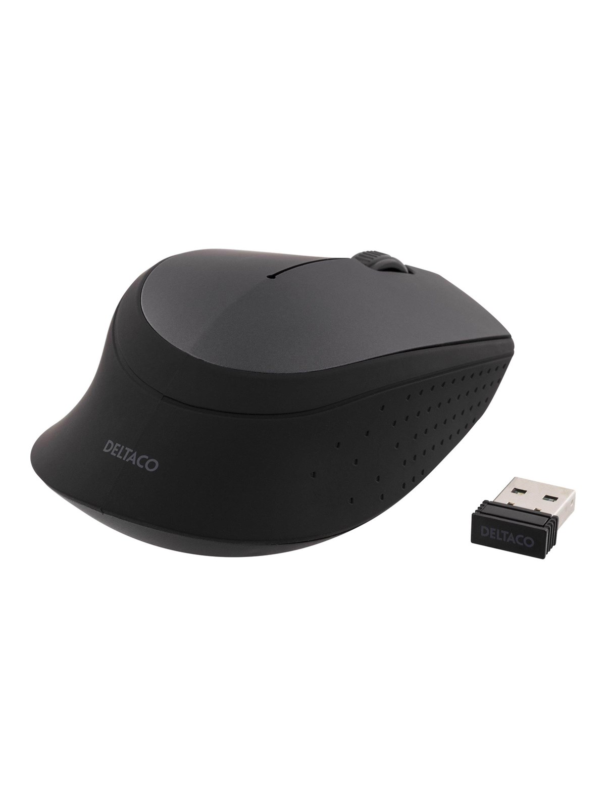 Deltaco MS-460 - Mouse optical 3 buttons wireless USB Black - Maus (Schwarz)