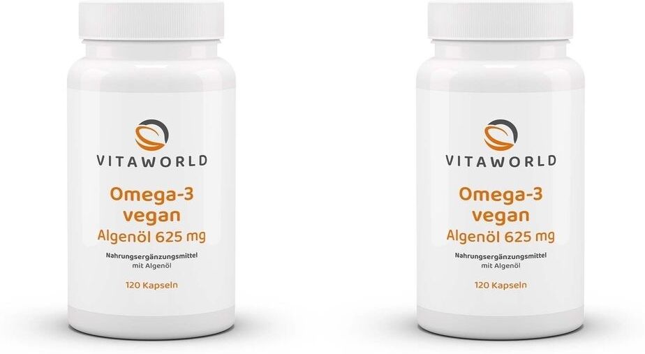 vitaworld 2x Omega-3 vegan Algenöl 2x120 St Kapseln