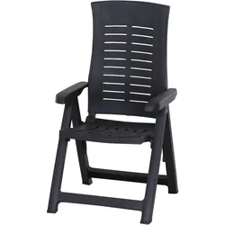 PROGARDEN Silver Klappsessel anthrazit