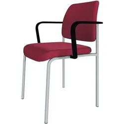 fm Büromöbel Stapelstuhl »Livorno« rot, 45x46 cm