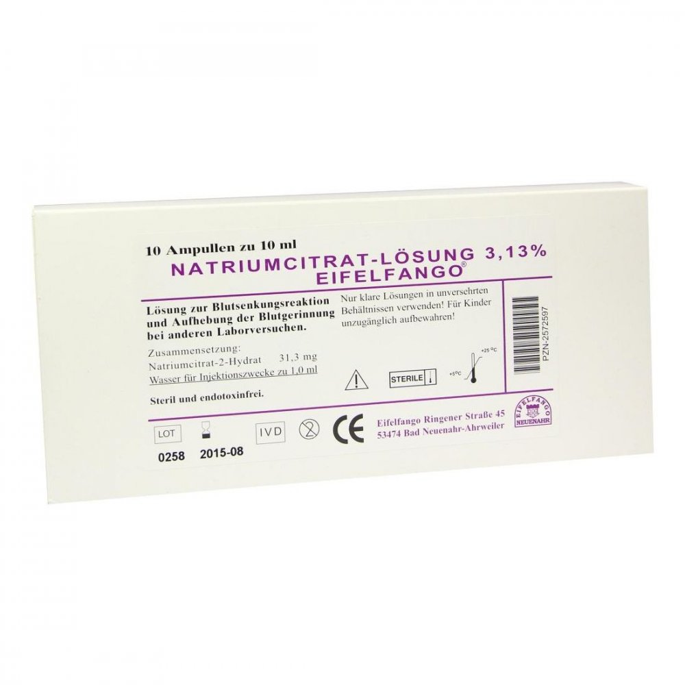 EIFELFANGO GmbH & Co. KG Natrium Citricum 3,13% Ampullen 02572597