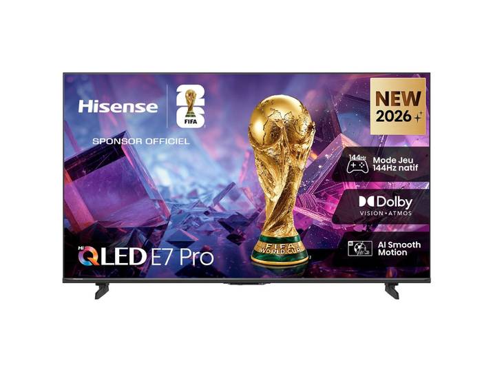 Tv Hisense 85e7s Pro 85\ Qled 4k Smart Vidaa Noir Vrr 144 Hz Dolby Vision Iq Dolby Atmos