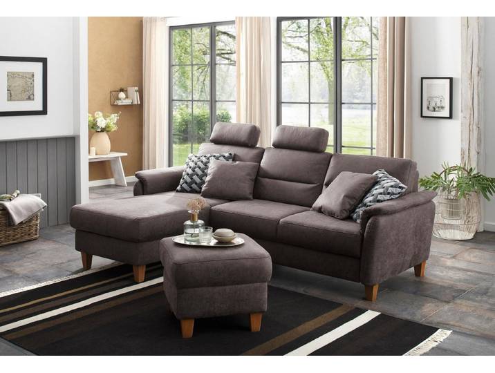 Home affaire Ecksofa Palmera L-Form, B: 244 cm - OTTO. Verlässliche Qualität., optional Schlaffunktion & Bettkasten, Federkern