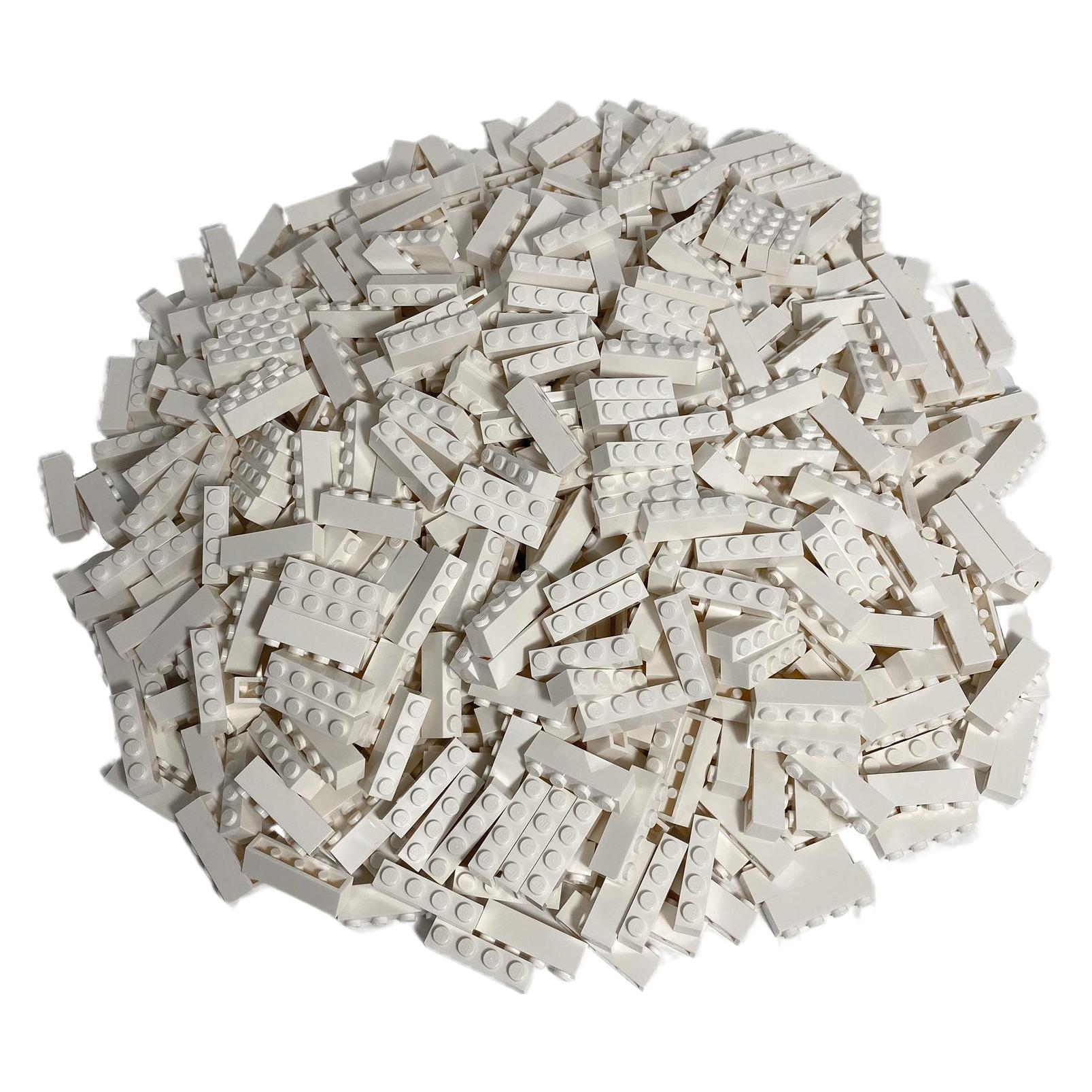 LEGO 1x4 Steine Weiss - 50 Stück - White bricks 3010 (3010, LEGO Zubehör) (3010)