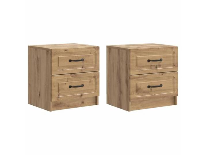 Heofavd Nachttisch 2er Set Artisan-Eiche 43x34,5x44,5 cm