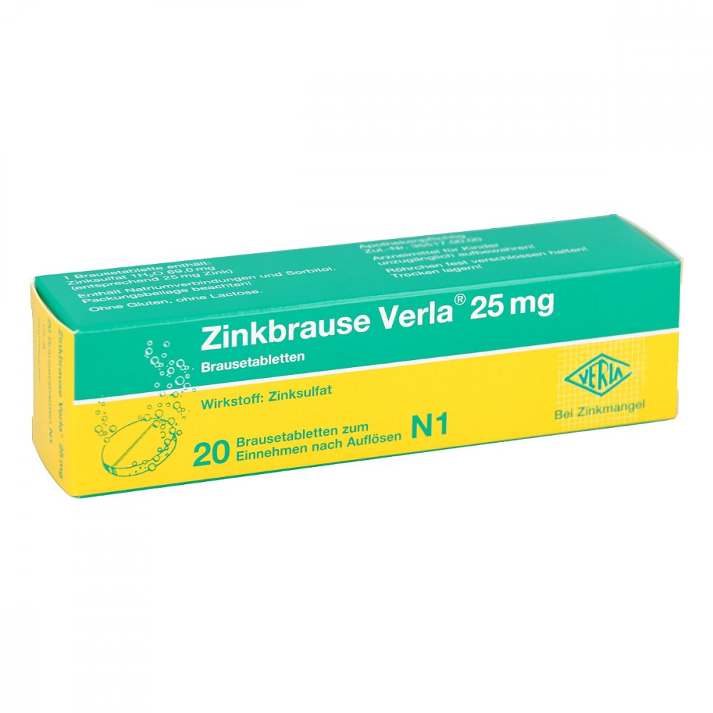 Verla-Pharm Arzneimittel GmbH & Co. KG Zinkbrause Verla 25mg 08900542