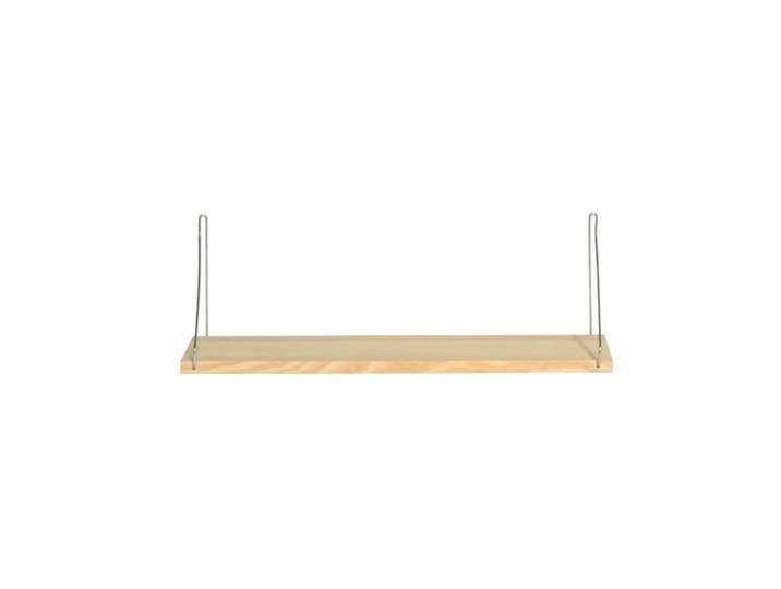 Petite étagère murale en bois massif naturel 60 cm Verni