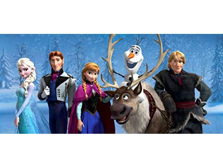 AG Design – Papiers Peints intissé – La Reine des Neiges Disney Frozen – Tapisserie Photo – Poster Photo géant – 202 x 90 cm – 1 lés – FTDNH 5384