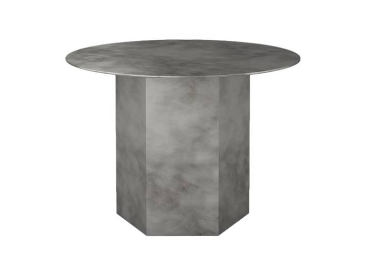 GUBI table basse EPIC COFFEE TABLE Ø 60 cm (Misty Gray Steel - Acier)
