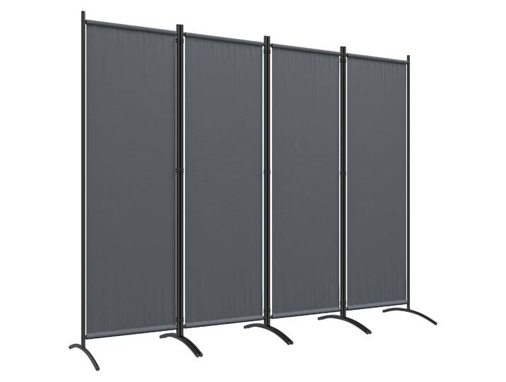 Outsunny-Mathiateur de Salle à Écran, Pliable, Gris, 4 Panneaux, 221x172 cm