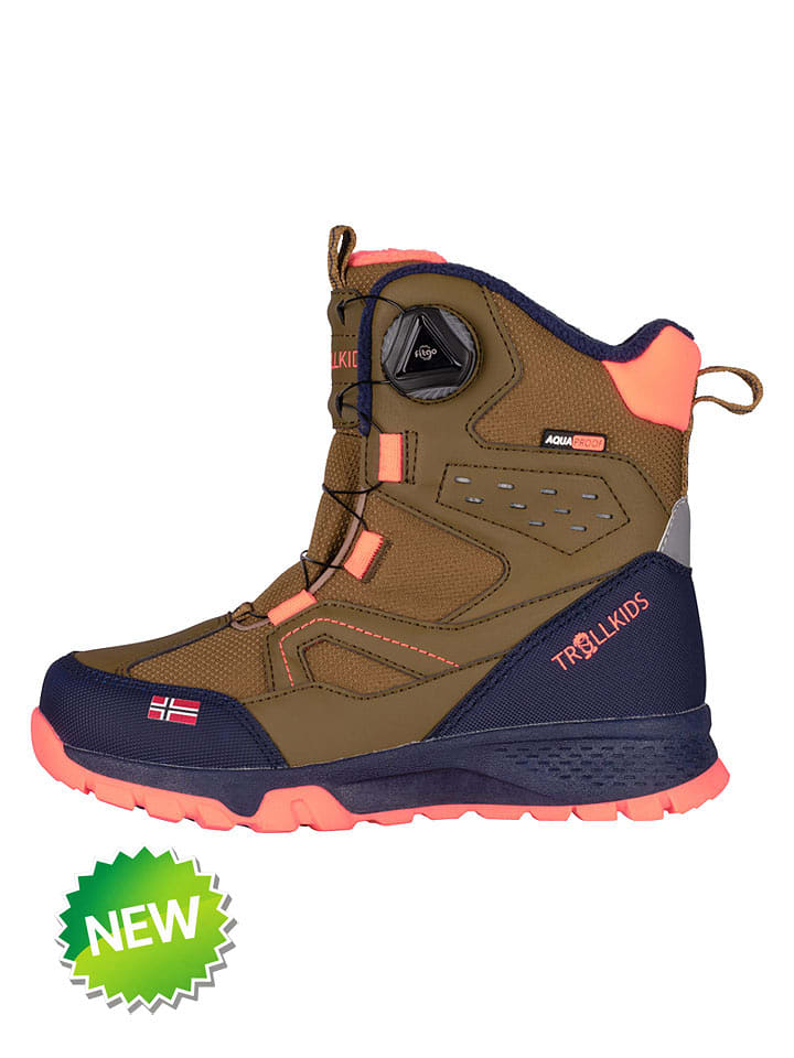 Trollkids Winterboots "Kirkenes" in Khaki - 31