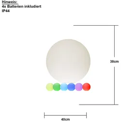 Star Trading, Gartenbeleuchtung, LED Kugel Twilights (IP44)