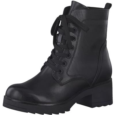 Schnürstiefelette MARCO TOZZI, Damen, Gr. 42, wärmend, schwarz, Lederimitat, unifarben, Schuhe Schnürstiefelette, mit FEEL-ME Ausstattung, Topseller