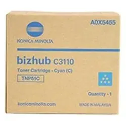 Konica Minolta, Toner, Konica-Minolta KonicaMinolta Toner TNP-51 TNP51 Cyan (A0X5455) (C)