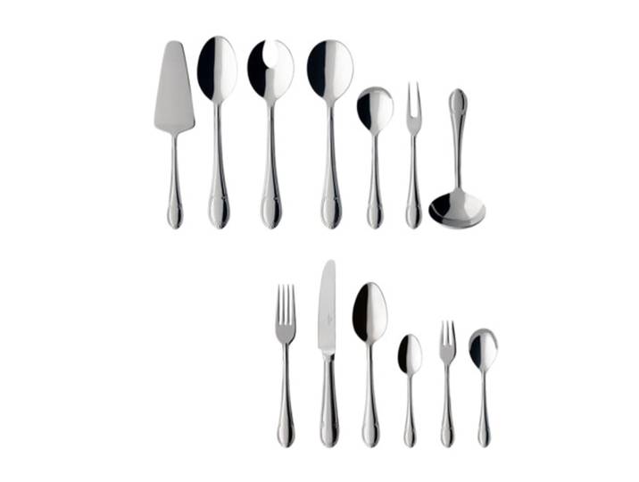 Besteck-Set VILLEROY & BOCH Tafelbesteck Mademoiselle 68er Set silber , silber, Essbesteck-Sets, Besteck-Set