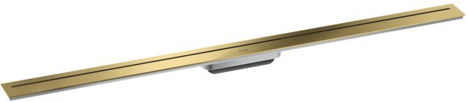 Hansgrohe Drain Duschrinne 42524990 1200mm, Fertigset, frei im Raum, polished gold optic