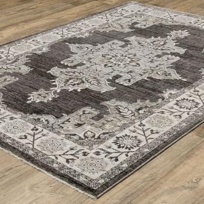 Oriental Weavers-Sphinx / Ds "Lilestone Rectangle Rug Gray, 5'3"" x 7'6"", Gray"