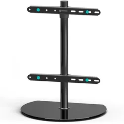 Tisch-TV-Ständer 32"-65", max. 35 kg, Schwenkbar, Schwarz PT2