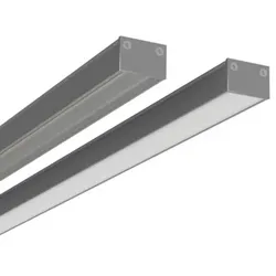 LTS Licht&amp;Leuchten Anbauprofil 3m DCL-P-U1 001/3000 si