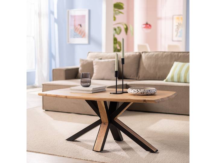 Table basse Arbate 110 cm 110 x 45 x 70cm Marron