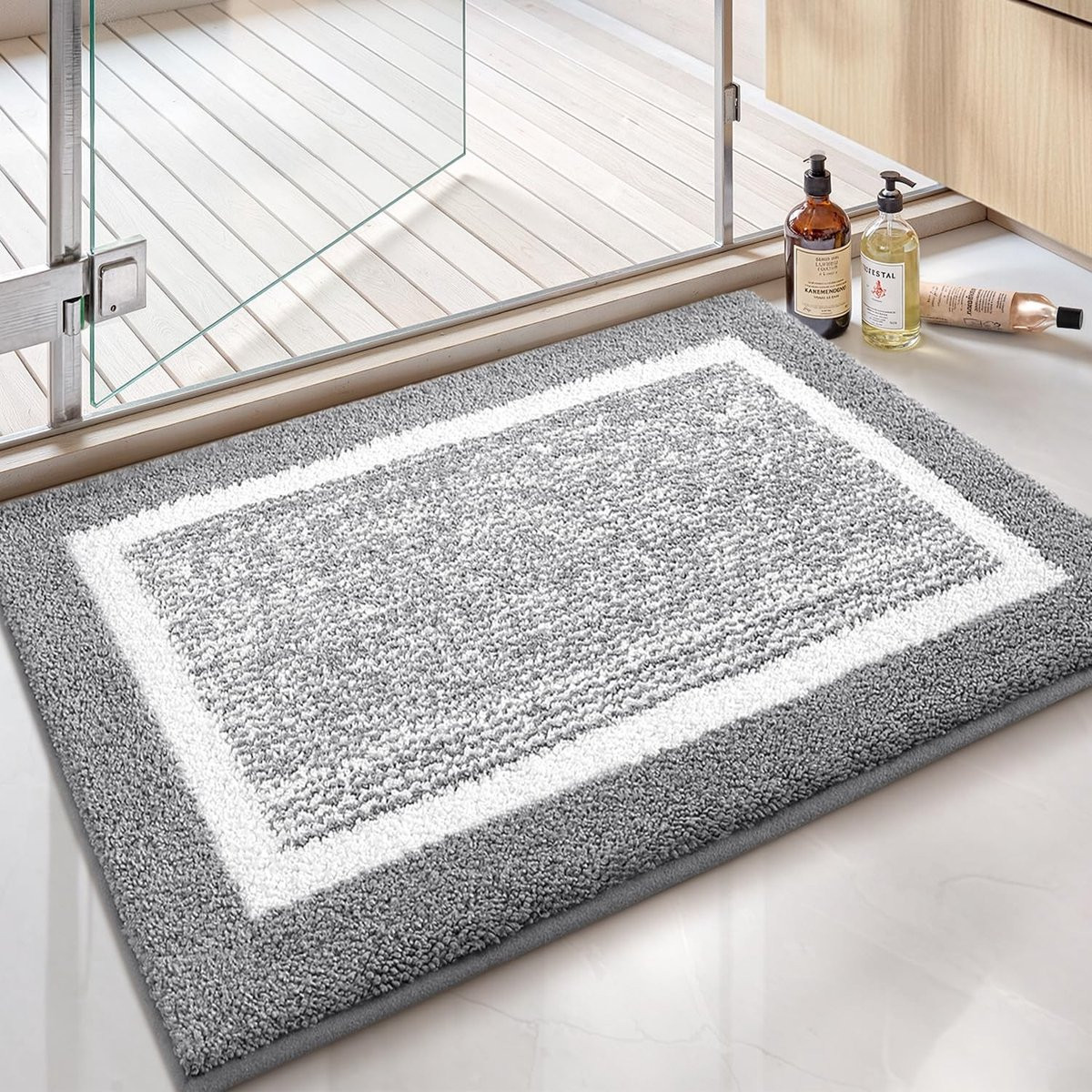 Omgoods Zachte Antislip Badmat van Microvezel voor de Badkamer