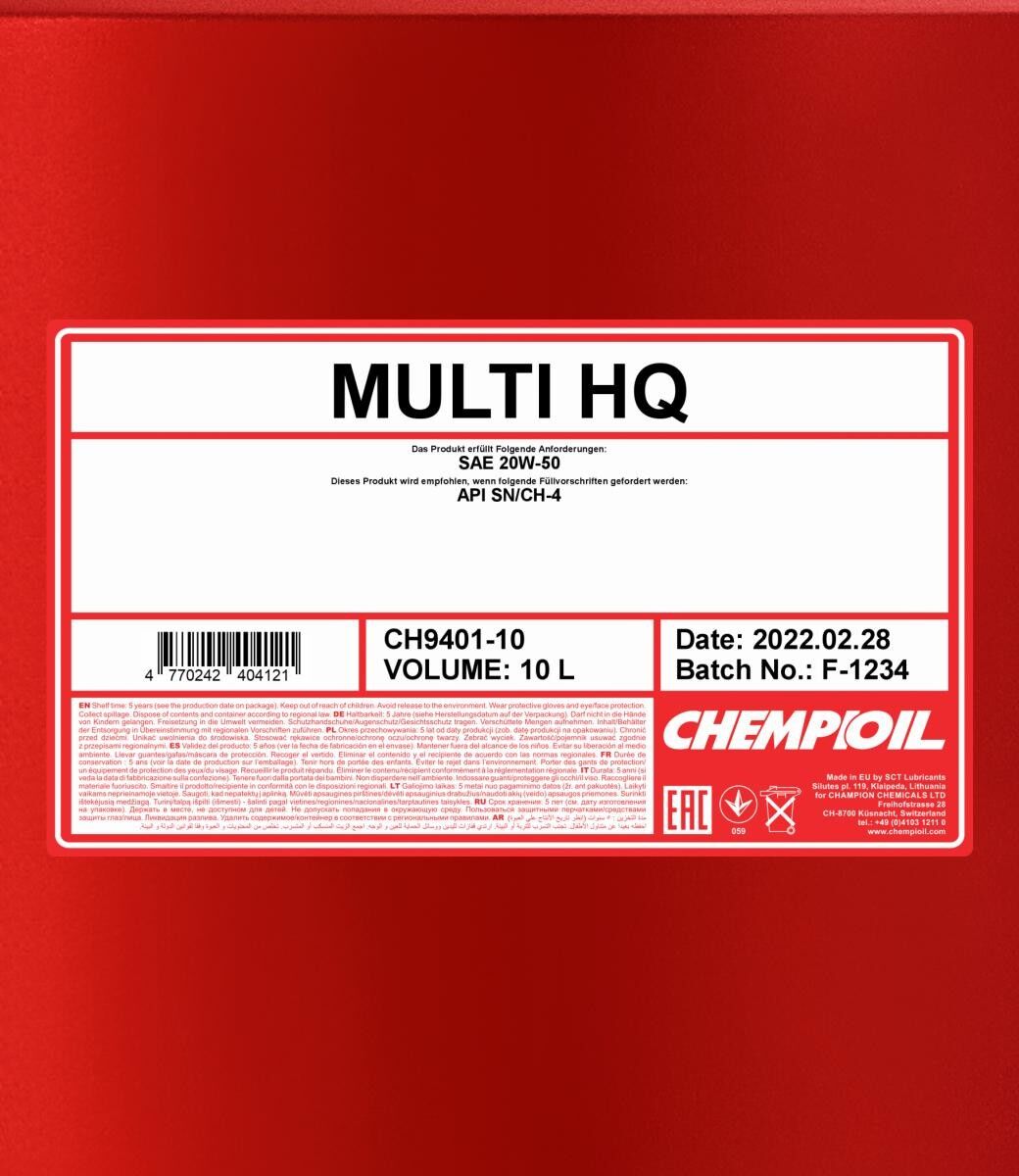 CHEMPIOIL CH9401-10 Motoröl