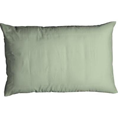 Kissenbezug CASATEX "Uni", grün (salbei), B:40cm L:80cm, Satin, Baumwolle, Kissenbezüge, Kissenbezug, Uni Design, Reißverschluss, tolle Farben