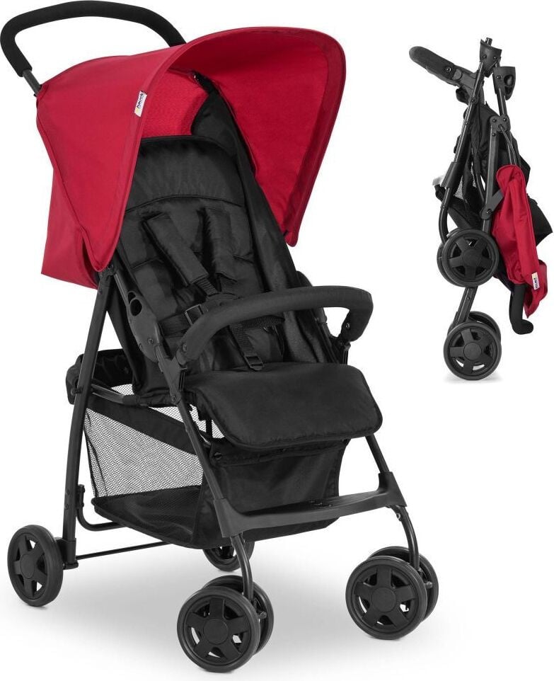 Hauck Sport kinderwagen - Rood met zwenkwielen
