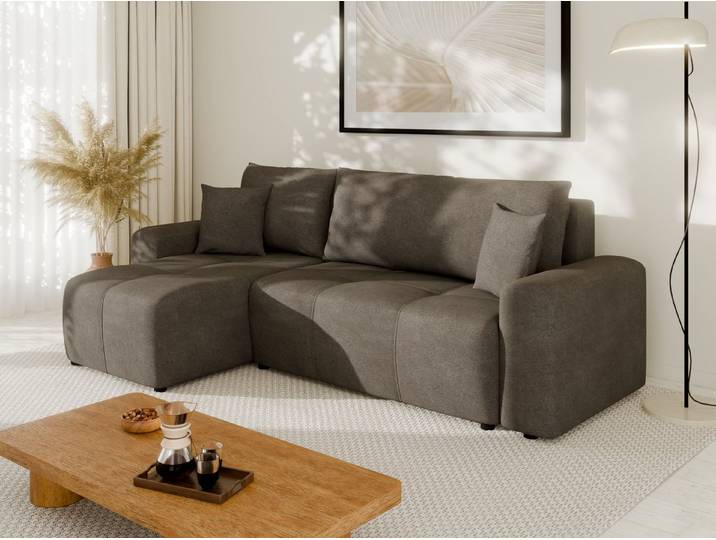 Homesy Ecksofa NOLANI Ecksofa mit Schlaffunktion & Bettkasten – Modern & Bequem