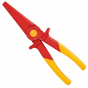 Knipex Flachrundzange 98 62 02, Kunststoff, gerade, 220mm, vollisoliert