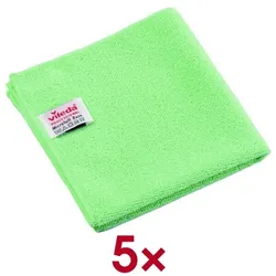 vileda PROFESSIONAL Mikrofasertücher MicroTuff Base 5 Stück grün, 36x36 cm