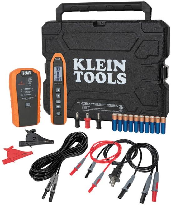 Klein Tools Set de détecteur de circuit 12–480 V AC avec accessoires et mallette (ET450EU)