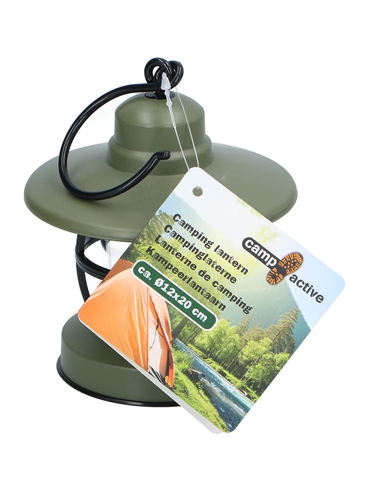 CAMP ACTIVE Campingleuchte in Grün - (H)20 x Ø 12 cm - onesize