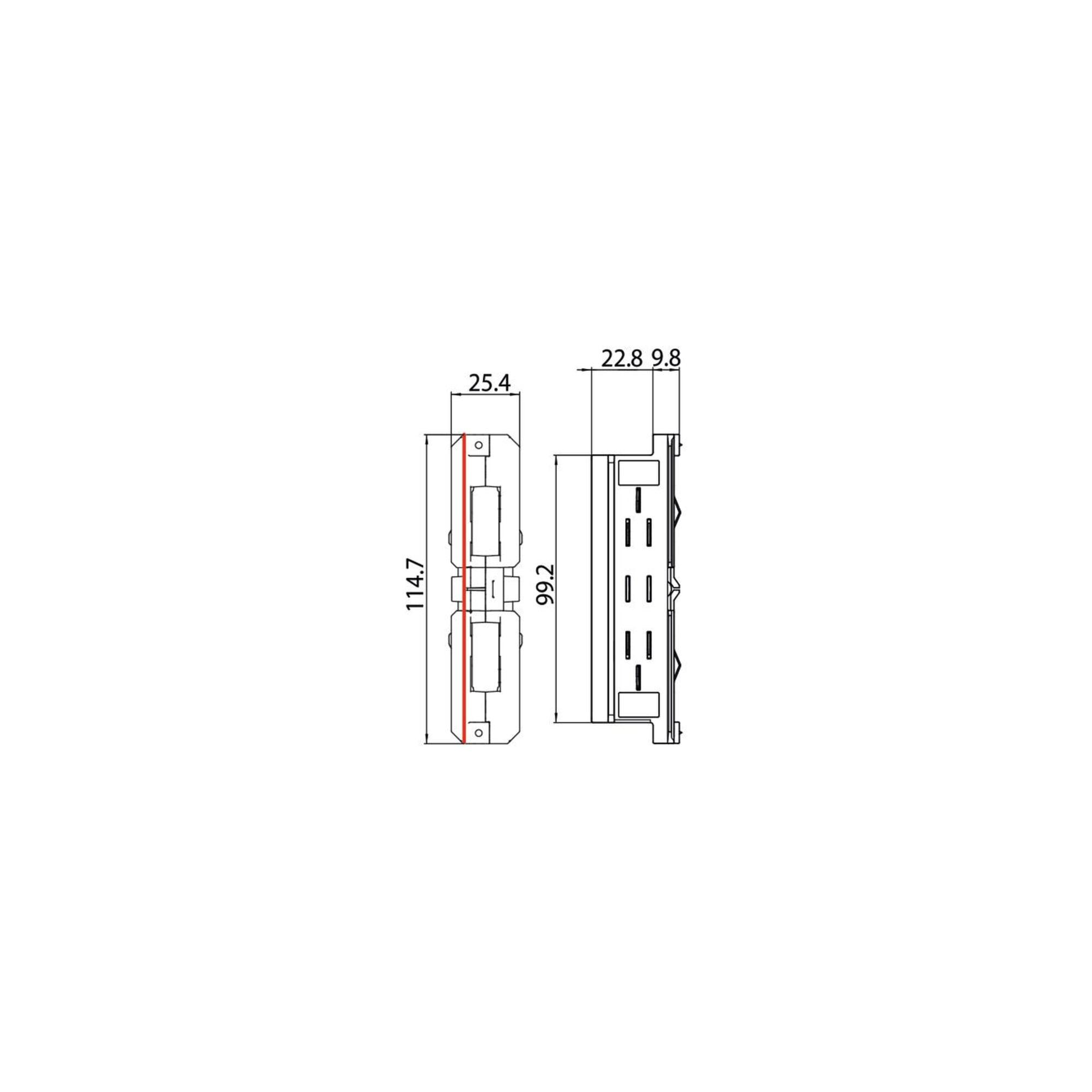 brumberg Elektrischer Verbinder 87114070 weiß Kunststoff)