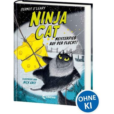 Ninja Cat (Band 2) - Meisterdieb auf der Flucht!, Gebundene Ausgabe von Dermot O'Leary; Loewe, 978-3-7432-1432-3
