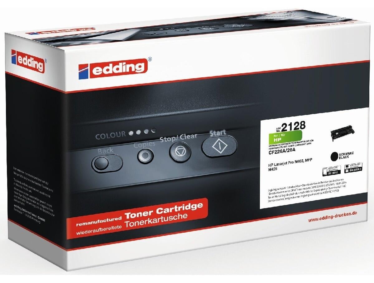 Edding Toner 18-2128 compatibel met HP CF226A zwart