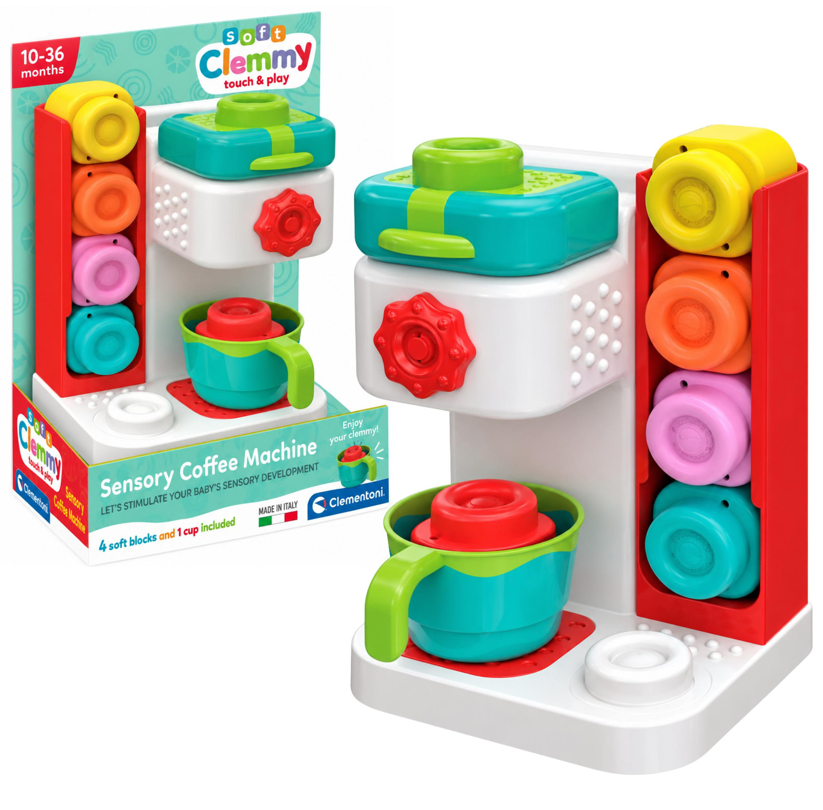 Clementoni Clemmy Sensory Koffiezetapparaat Zachte Blokken 17616