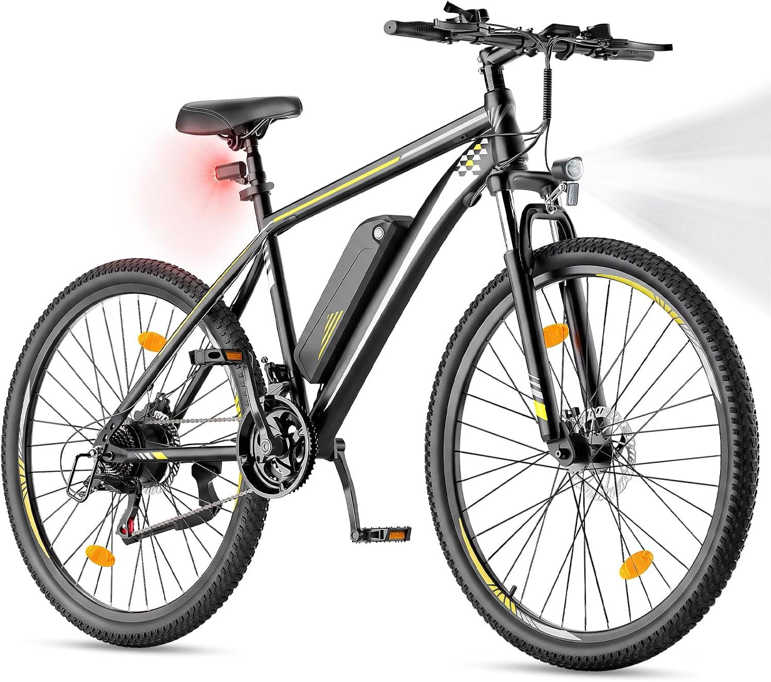Touroll U1 29 E-Bike MTB - Leistungsstarker 250 W Motor, 45 Nm, 65 km Reichweite, 29 Zoll, Shimano 21-Gang