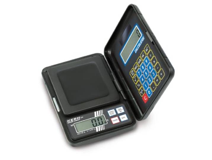 KERN Zakweegschaal CM 1K1N (weegbereik max. 1000 g, afleesbaarheid 1 g, met geïntegreerde rekenmachine, incl. batterijen), medium