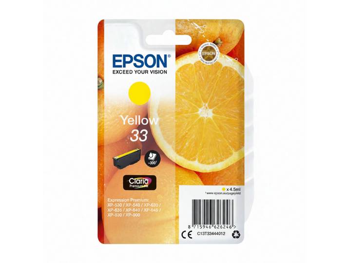 Epson Oranges singlepack gele 33 Claria Premium inkt