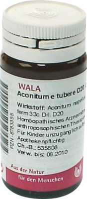 WALA Heilmittel GmbH ACONITUM E tubere D 20 Globuli 20 g 08783355