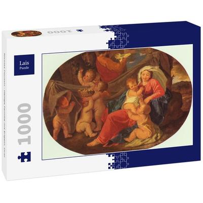Lais Puzzle Nicolas Poussin - Heilige Familie mit Engeln, Oval 1000 Teile