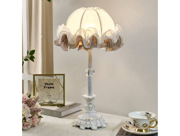 Lampes de Table rétro européennes chambre chevet salon étude café Style pastoral français romantique créatif décoratif lampes de bureau