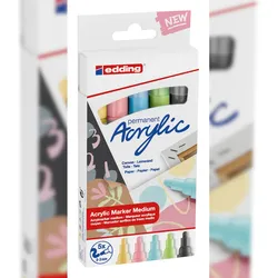 edding 5100 Acrylmarker sortiert pastell (5er Set)