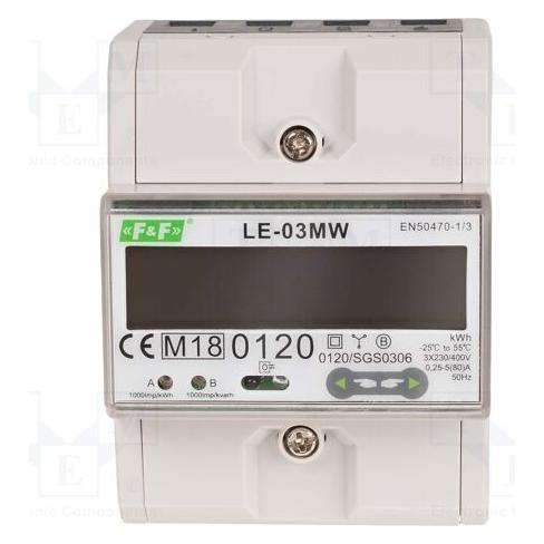 F&R Dreiphasen-Stromzähler LE-03MW (LE-03MW)