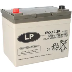 Landport EVX12-39 T6 12V 39Ah AGM-GEL Blei-Carbon Deep Cycle