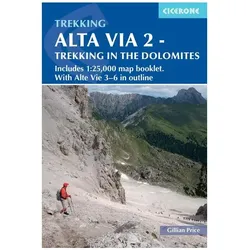 Alta Via 2 - Trekking in the Dolomites, Reisebücher von Gillian Price